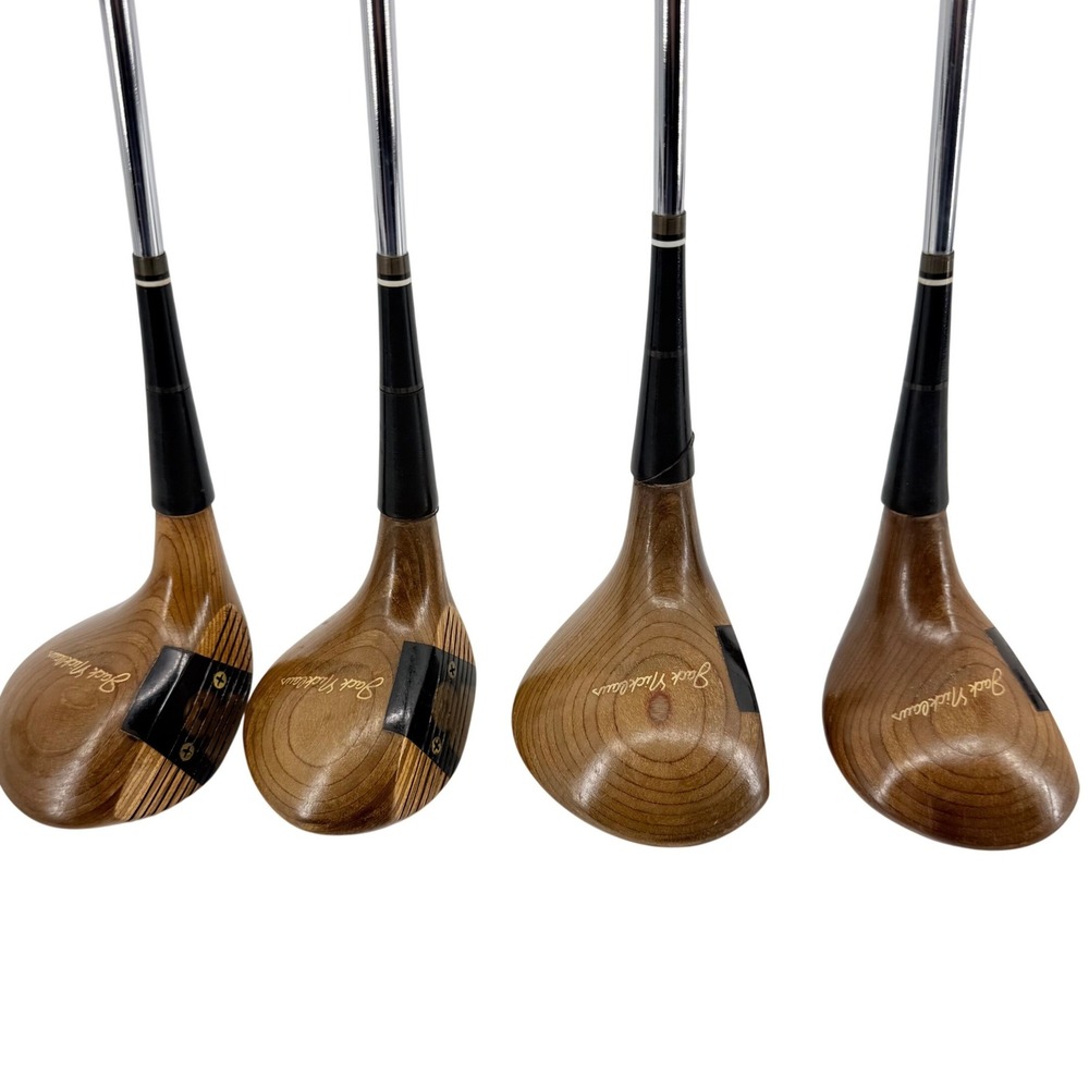 MacGregor Jack Nicklaus Classic Vintage Wood Golf Club Set 1 3 4 5 Steel Shaft